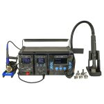 Ремонтний комплекс WEP WS-IV / 3 в 1 / паяльник 90W/ фен 1000W / блок живлення 15V 5A / підставка під ноутбук