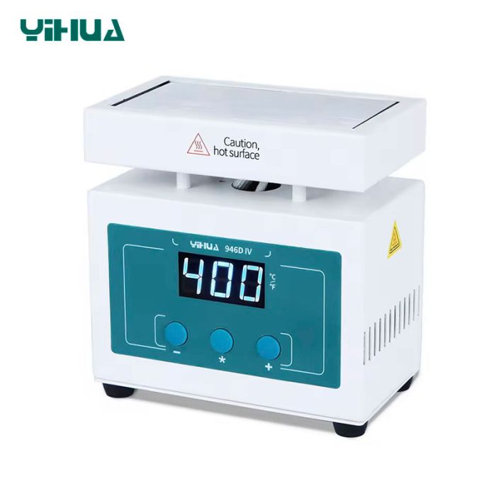 Попередній нагрівач плат YIHUA 946D-IV / 50–400°C / платформа 100×50 мм / 210 Вт