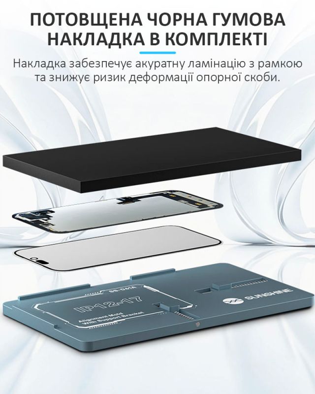 Форма форма для ламинирования дисплея SUNSHINE SS-061A / регулируемая для iPhone 12 - 17