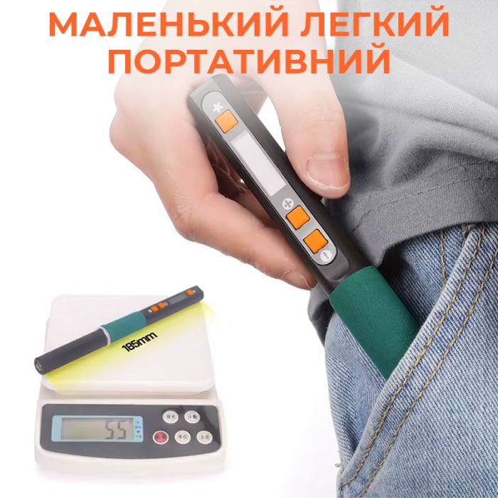 Паяльник прецизионный Silverflo 928D IV портативный / жало C235-I / 450°C / подставка с губкой / Type-C