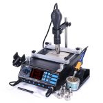 Паяльная станция 3 в 1 YIHUA 853AAA / фен + паяльник + ИК преднагреватель / LED дисплей / 1200 Вт