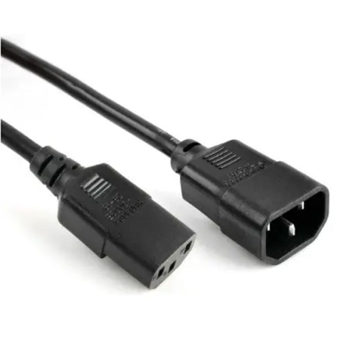 Кабель питания вторичный  PC-monitor 1.8m, 0.75mm, 3pin, IEC C13-C14, OEM