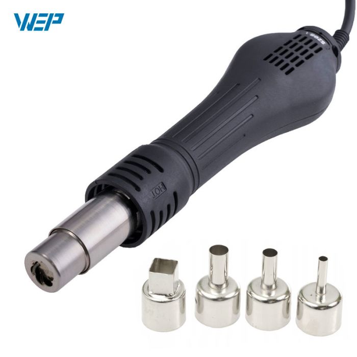 Паяльная станция 3 в 1 WEP 853D 5A II / термофен, паяльник, блок питания / 970 Вт / 30V / 5A