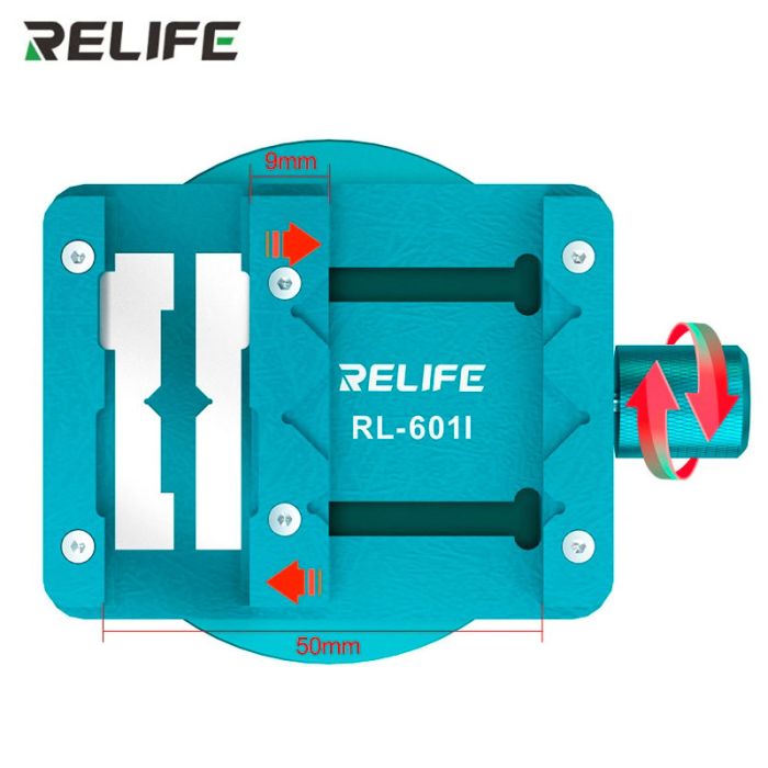 Держатель для ремонта плат Relife RL-601I компактный, поворотный, с зажимом