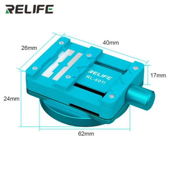 Держатель для ремонта плат Relife RL-601I компактный, поворотный, с зажимом