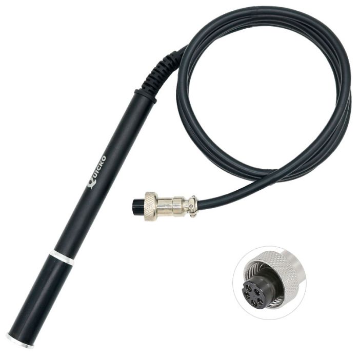 Паяльник Quicko T12 M8 / ручка металева для паяльних станцій 955 / 958 / 959 / T12-A / T12-G / 5-pin