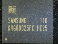 Мікросхема пам'яті GDDR5 FBGA170 Samsung HC25 K4G80325FC-HC25 (619)
