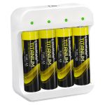 Універсальний зарядний пристрій LiitoKala Ti-4W001 + 4 акумулятори Ti-05 AA / 1.5V 500mAh