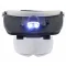 Лупа очки бинокулярные Magnifier 81001-A с LED подсветкой / увеличение 1.2X 1.8X 2.5X 3.5X