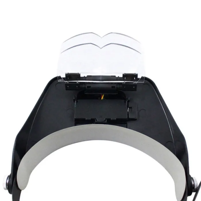 Лупа окуляри бінокулярні Magnifier 81001-A з LED підсвіткою / збільшення 1.2X 1.8X 2.5X 3.5X