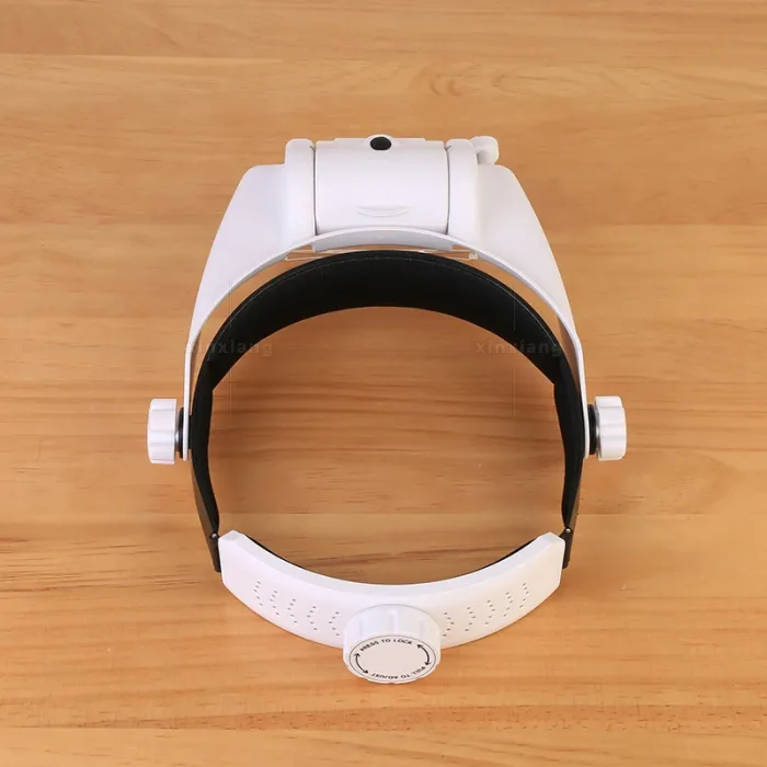 Лупа очки бинокулярные Magnifier 81000-S с LED подсветкой / увеличение 1.2X 2X 8X