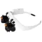 Лупа очки бинокулярные Magnifier 32521-SX с LED подсветкой / увеличение 3X 4X 5X 6X 7X 10X