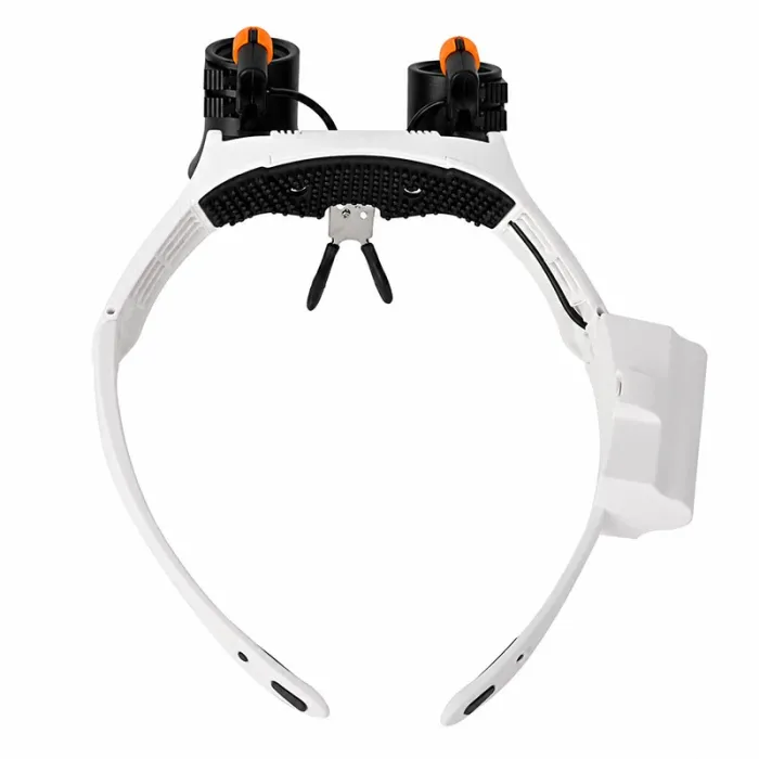Лупа очки бинокулярные Magnifier 32521-SX с LED подсветкой / увеличение 3X 4X 5X 6X 7X 10X