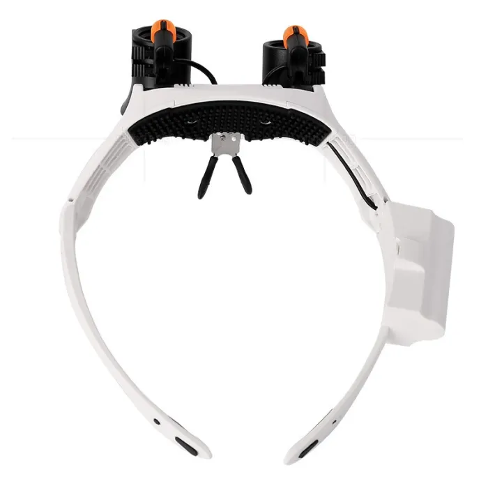 Лупа очки бинокулярные Magnifier 32521-SX с LED подсветкой / увеличение 3X 4X 5X 6X 7X 10X