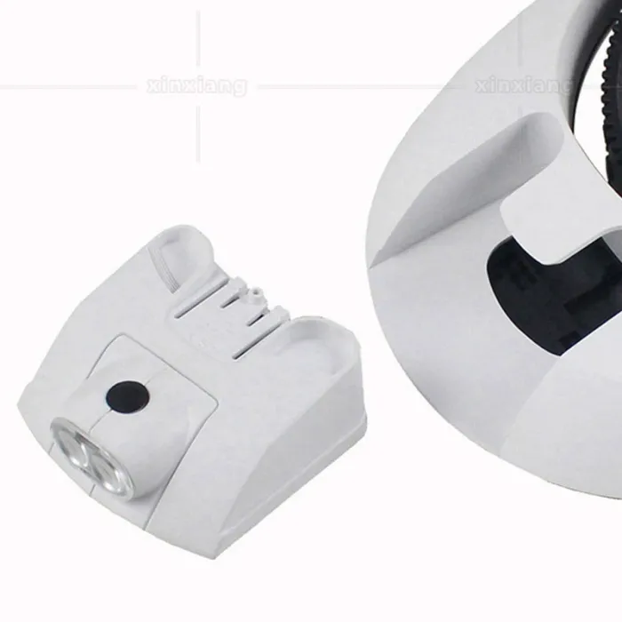 Лупа очки бинокулярные Magnifier 81001-H с LED подсветкой / увеличение 1X 1.5X 2X 2.5X 3.5X
