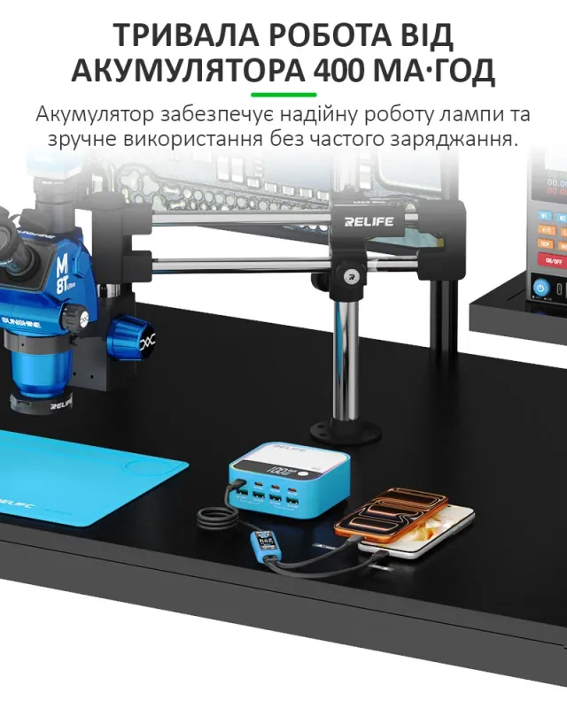 Кабель тестер RELIFE XA7 / Type-C 2 в 1 / Quick Charge 4.0 / PD 3.0 / 100 Вт / для iPhone Android