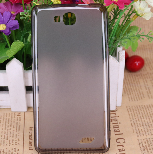 Силиконовый чехол для Bravis A503 Joy Dual Sim черный прозрачный