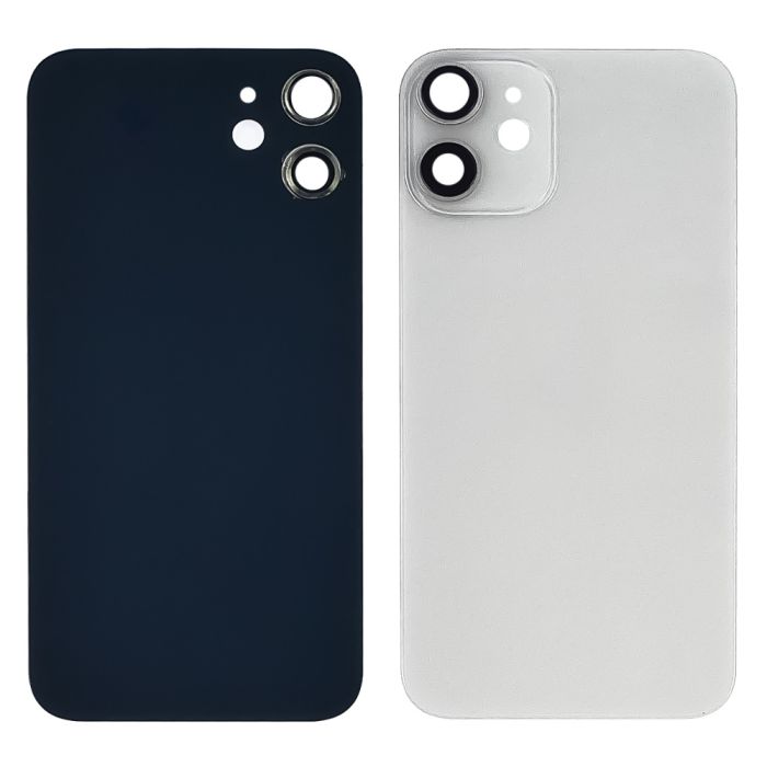 Заднее стекло корпуса со стеклом камеры для Apple iPhone 12 Mini белое