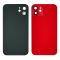 Заднее стекло корпуса для Apple iPhone 12 Mini красное со стеклом камеры
