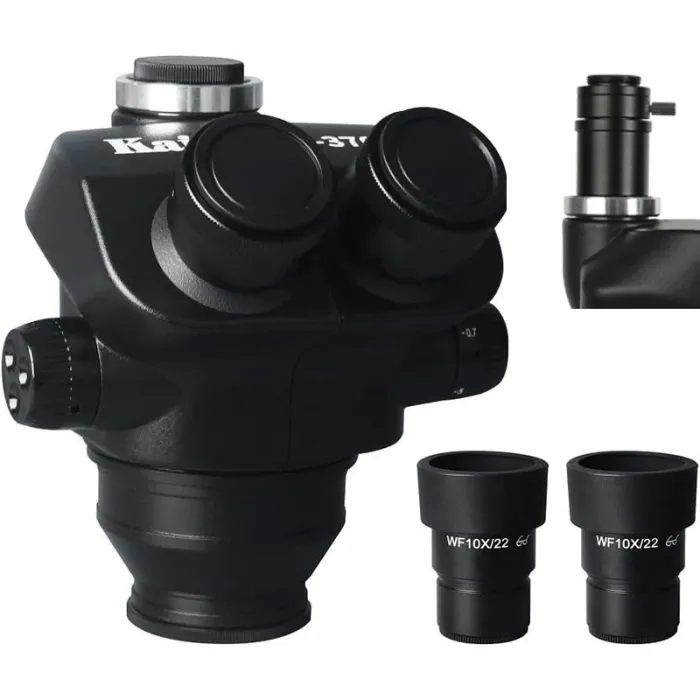 Микроскоп тринокулярный Kaisi K-37050 STL2 / двойной кронштейн / кратность 7-50X