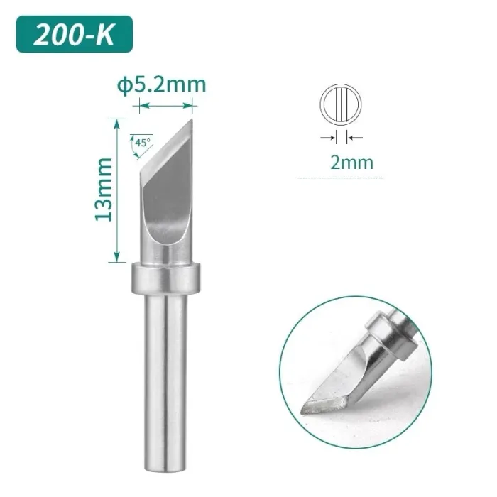 Жало, наконечник Quick 200-K для паяльных станций 203H / TS2200 / LF3000 / 503 / 504 / 203D / 376D