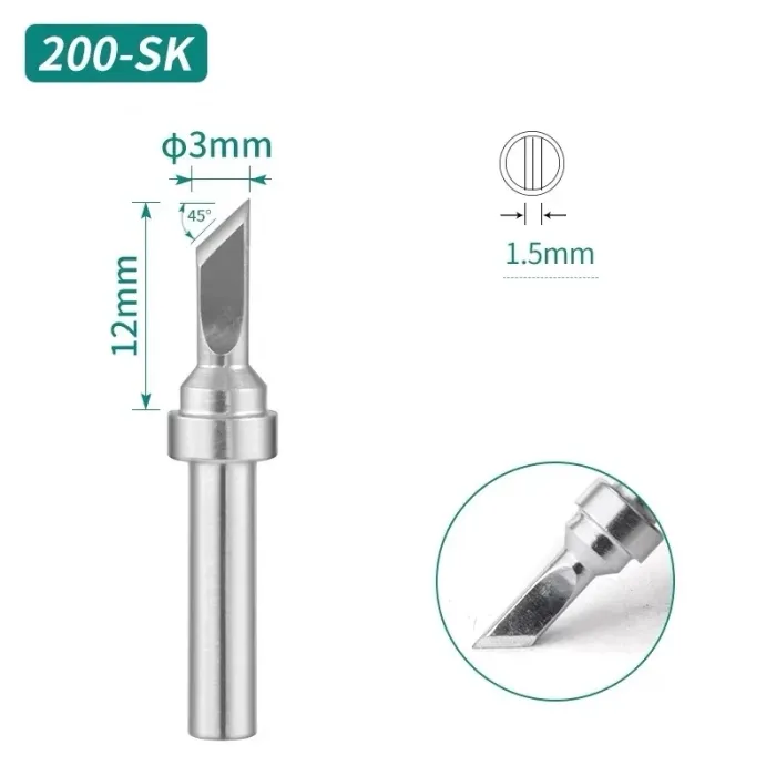Жало, наконечник Quick 200-SK для паяльных станций 203H / TS2200 / LF3000 / 503 / 504 / 203D / 376D