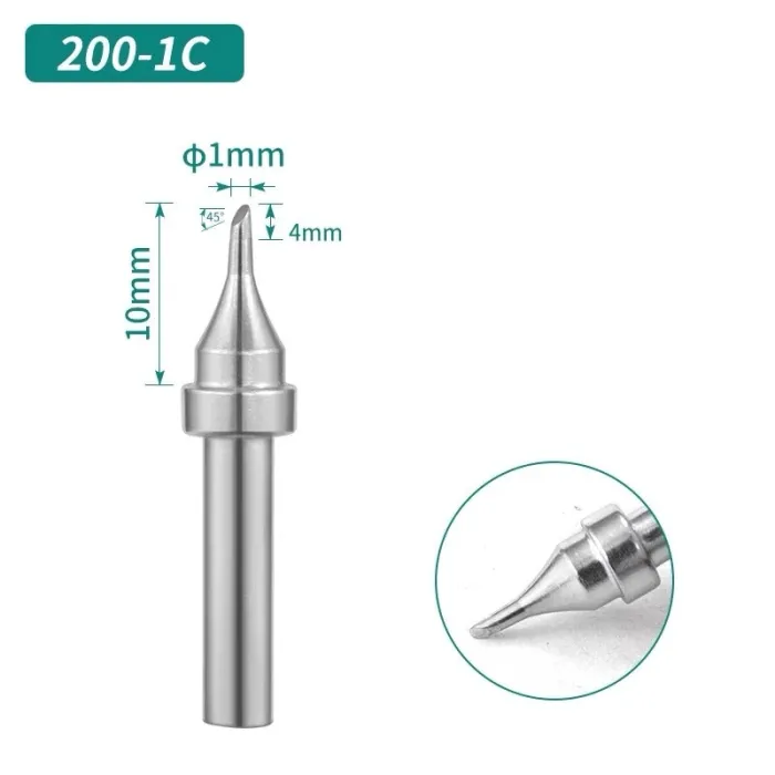 Жало, наконечник Quick 200-1C для паяльних станцій 203H / TS2200 / LF3000 / 503 / 504 / 203D / 376D
