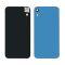 Заднее стекло корпуса для Apple iPhone XR голубое со стеклом камеры