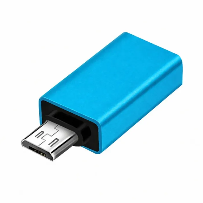 OTG перехідник Micro-USB - USB 3.0 адаптер Синій