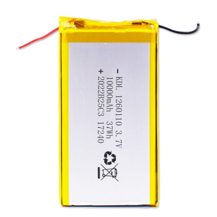 Аккумулятор литий-полимерный 10000mAh для Power Bank / 3.7v / 110x60x12 mm