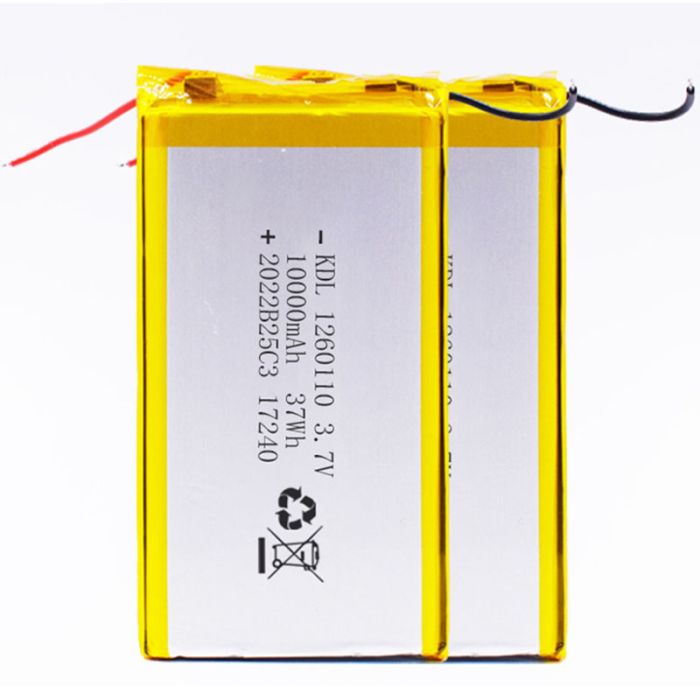 Аккумулятор литий-полимерный 10000mAh для Power Bank / 3.7v / 110x60x12 mm