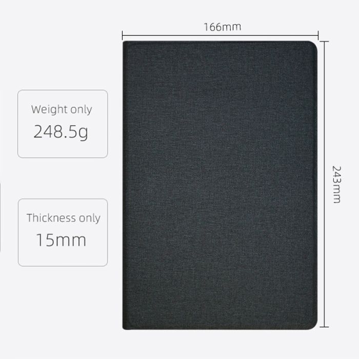Чехол книжка для планшета Blackview Tab 12 / Tab 12 Pro / подставка / силиконовая основа / черный