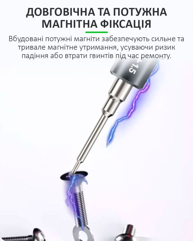 Набор отверток Relife RL-730A / прецизионные / для ремонта (Y0.6 / ★0.8 / ➕1.5 / iP2.5 / iP17) 5 шт.
