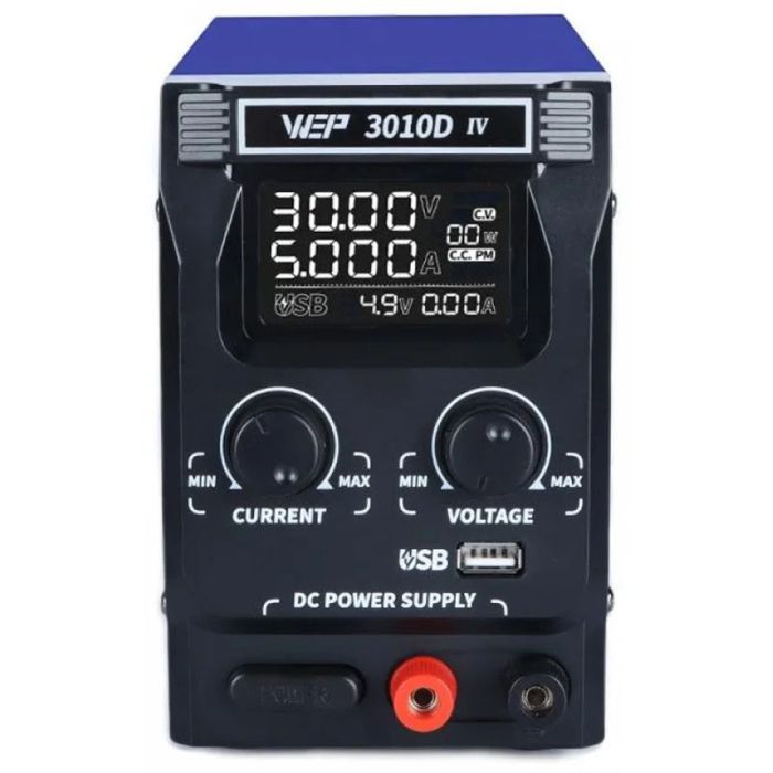 Блок питания WEP 3010D-IV / 30V 10A / импульсный / с цифровой индикацией (V/A/W) / Quick Charge 3.0