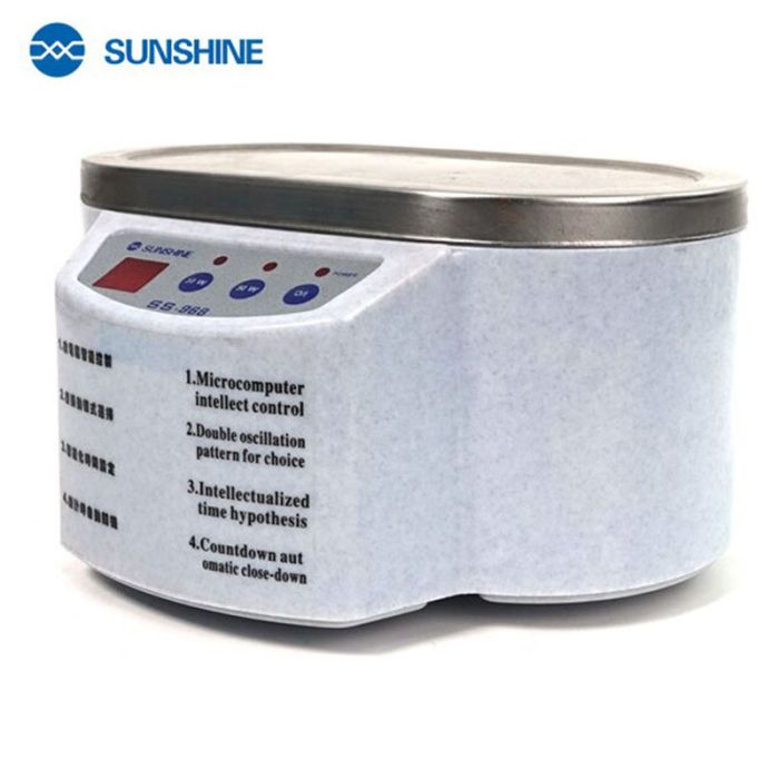 Ультразвуковая ванна Sunshine SS-968 два режима / 30Вт/50Вт / 40кГц / пластик, металлическая крышка / 500 мл