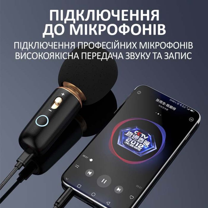 Кабель AUX Micro-USB на 3.5мм (папа-папа) аудио переходник в оплетке 1.5м Черный