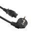 Кабель питания Schuko PC-186 CEE7/7-IEC C5, 1.8M, 0.75mm, для ноутбука, OEM Q80 МЕДЬ!!!