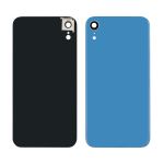 Заднее стекло корпуса для Apple iPhone XR голубое со стеклом камеры