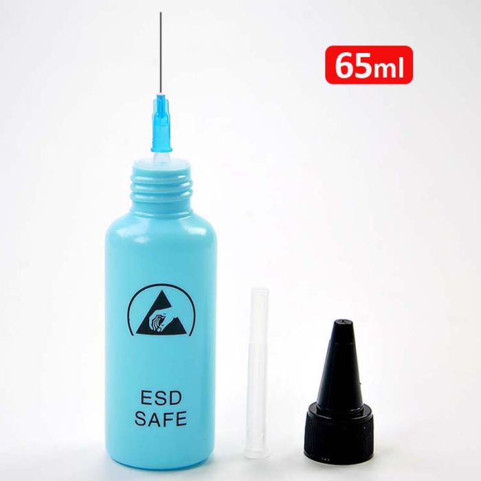 Ємність для флюсу та рідин TELIJIA TE-P4 ESD Save з дозатором 65 ml Blue