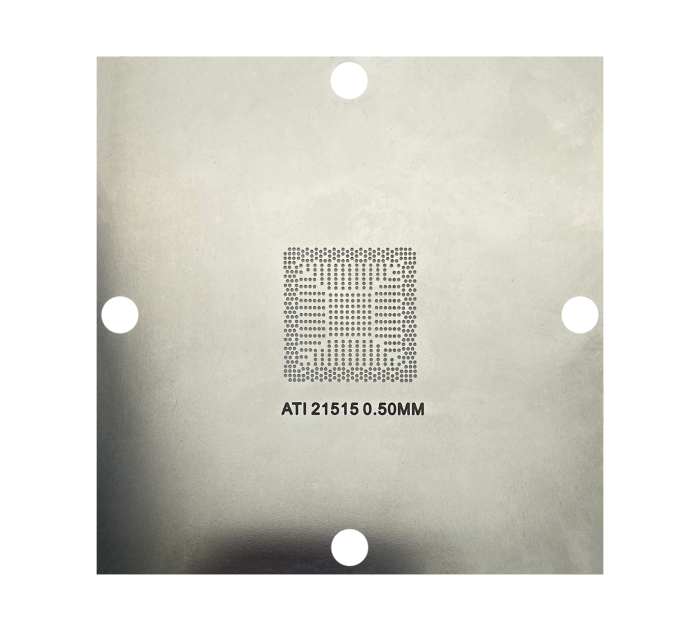 Трафарет BGA прямого нагріву ATI 21515 (0.50 mm) 90 x 90 mm