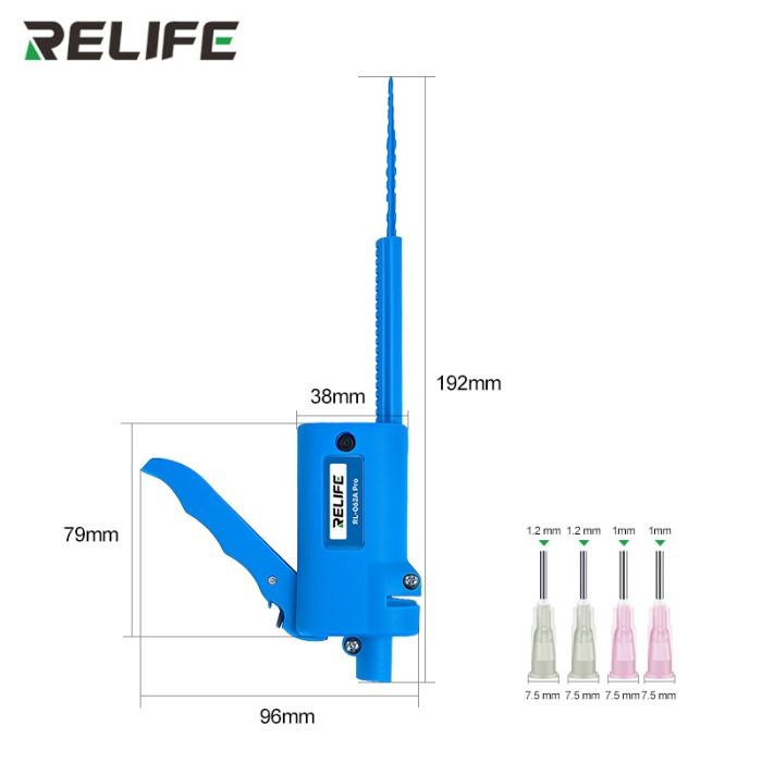 Дозатор паяльної пасти, клею RELIFE RL-062A Pro диспенсер, штовхач, екстрактор для шприца 5 - 10cc