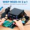 Паяльна станція 2 в 1 WEP 902D-IV / термофен + паяльник T12 / 3 канали пам'яті / 775 Вт