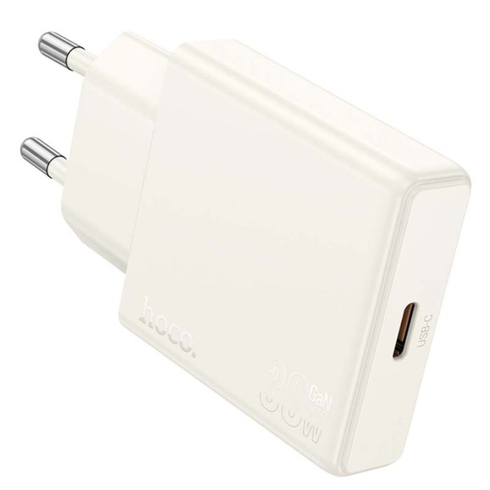 Сетевое зарядное устройство Hoco N44 Type-C PD 30W moonlight white