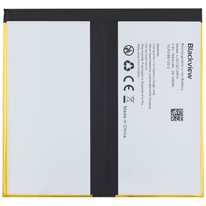 Аккумулятор для планшета Blackview Tab 16 / Li30132125FH / 7680 mAh