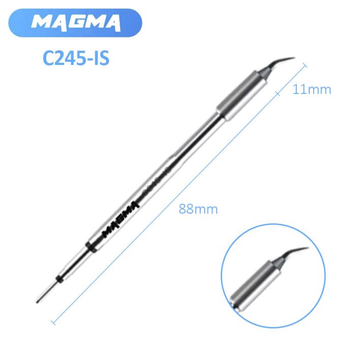 Жало, наконечник Magma C245-IS / изогнутый конус / для паяльника / паяльных станций