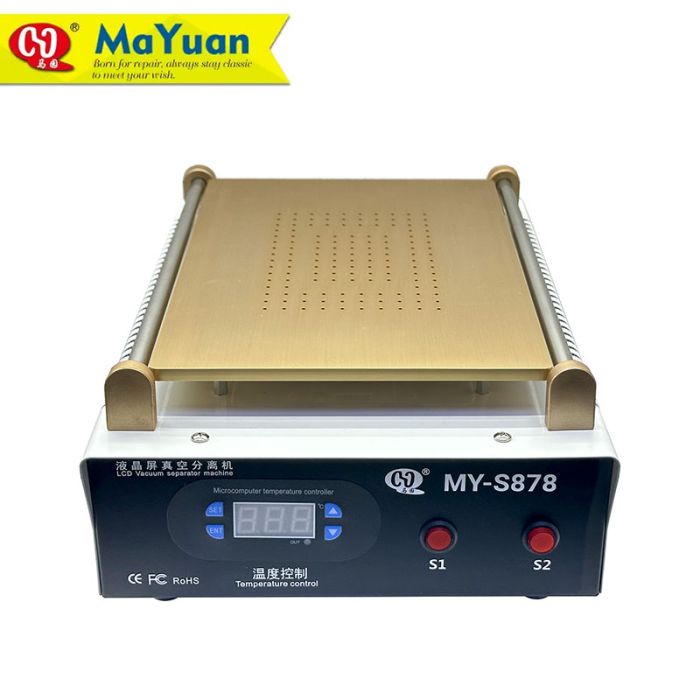 Сепаратор вакуумный MaYuan MY-S878 (14") силиконовая подложка / для ремонта смартфонов / 120°C / 550 Вт