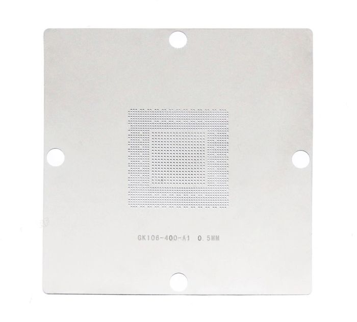 Трафарет BGA прямого нагрева GK106-400-A1 GK106-240-A1 GK106-200-A1 (0.5 mm) 90 x 90