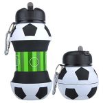 Бутылка для воды Sport H10-156 / силиконовая складная / 550мл / футбол