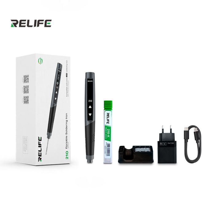 Паяльник прецизійний Relife 210 портативний / жало JBC 210 / 420°C / 9-12В / Type-C / 60 Вт