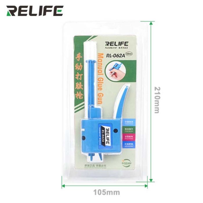Дозатор паяльной пасты, клея Relife RL-062A GUN диспенсер, толкатель, экстрактор для шприца 10cc